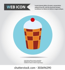 Ice-cream, sweets, vector, flat.