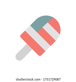 Ice-cream USA flag icon. Simple color vector elements of America icons for ui and ux, website or mobile application