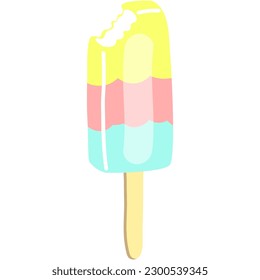 Ice-cream vector dessert flat icon summer snack