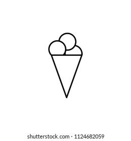 Ice-cream. vector icon.