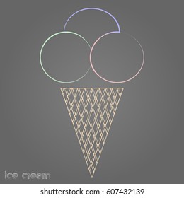 icecream, vector icon