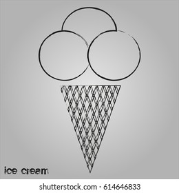 icecream, vector icon