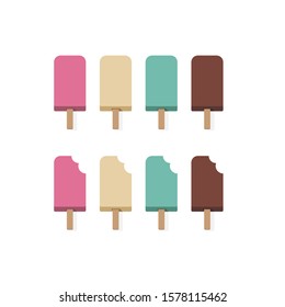 Ice-Cream Vector Icon Illustrations Set