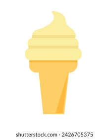 Icecream vector illustration. Icecream icon hand drawing vector