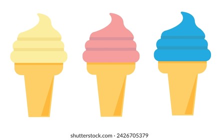 Icecream vector illustration. Icecream icon hand drawing vector