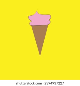 ice-cream vector minimalist image or clip art