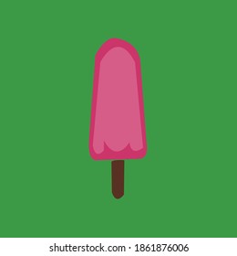 Icecream vector on beautiful background.