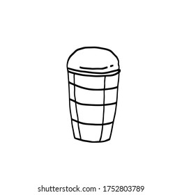 Ice-cream. Vector sketches. Vector illustration. Vector illustration on white background. For cards, posters, stickers  and professional design, for printed matter.