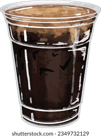 Iced Americano ist ein kaltes Getränk aus Eis, Espresso und gekühltem Wasser. Es ist die vereiste Version eines Americano, der nur mit Espresso und heißem Wasser hergestellt wird.