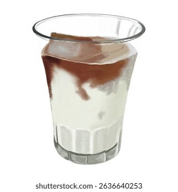 Iced Cafe Latte Espresso Coffee Beverage Dessert