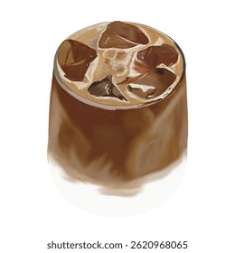 Iced Cafe Latte Espresso Milk Cafe Beverage Dessert