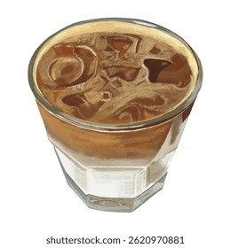 Iced Cafe Latte Espresso Milk Cafe Beverage Dessert