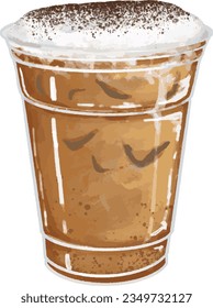 iced cappuccino is a coffee drink with espresso, milk, ice, and optional sweetener. It's very similar to an iced latte, which makes sense since a cappuccino vs latte are incredibly similar.