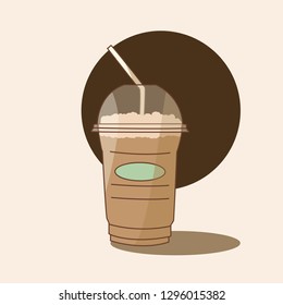 Iced coffe cup