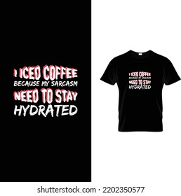 Design-Vektor-Datei für das Coffee T-Shirt