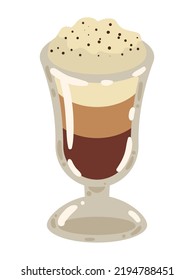 Eiskaffee in Tasse Getränk