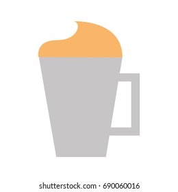 iced coffee cup isolated icon