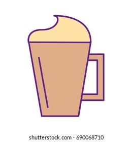 iced coffee cup isolated icon