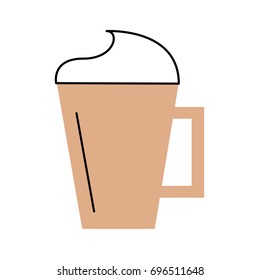 iced coffee cup isolated icon