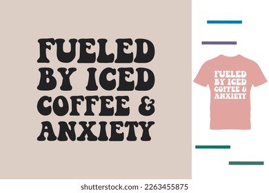 Iced coffee lover t shirt design