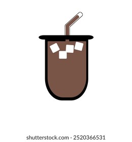 iced coffee in a packaged glass