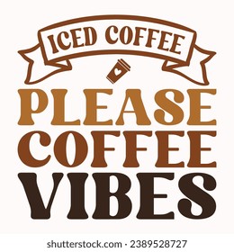 Café helado por favor café vibes retro camisa