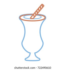 iced coffee  vector illustration