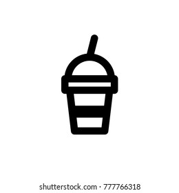 Iced cup icon,vector illustration. Flat design style. vector iced cup icon illustration isolated on White background, iced cup icon Eps10. iced cup icons graphic design vector symbols.
