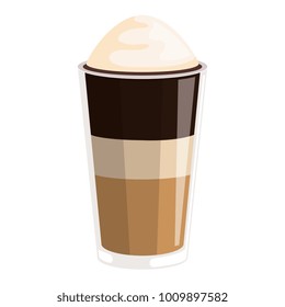 iced delicious coffee icon