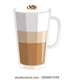 iced delicious coffee icon