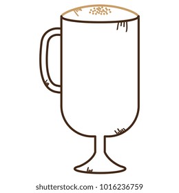 iced delicious coffee icon