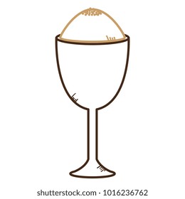iced delicious coffee icon