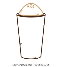 iced delicious coffee icon