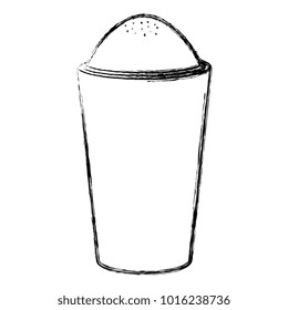 iced delicious coffee icon