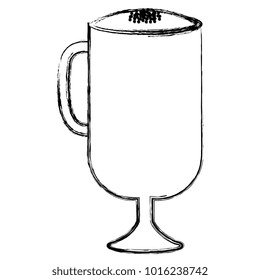 iced delicious coffee icon