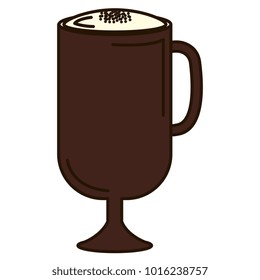 iced delicious coffee icon