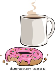 Iced Donut with Sprinkles