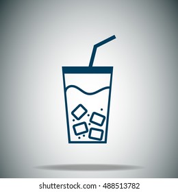 Iced Drink vector icon