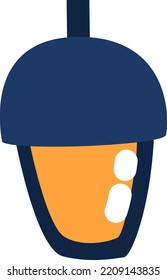 Té helado, ilustración, vector sobre fondo blanco.