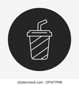 ice-drink line icon