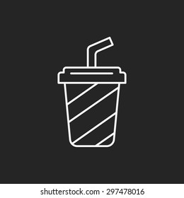 ice-drink line icon