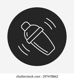 ice-drink line icon