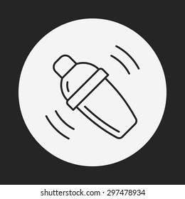 ice-drink line icon