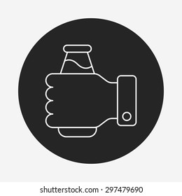 ice-drink line icon