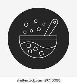 ice-drink line icon