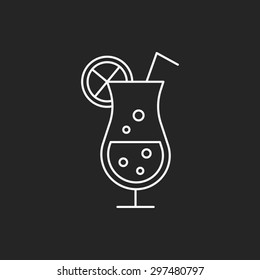 ice-drink line icon