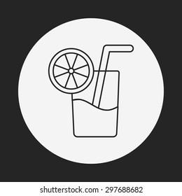 ice-drink line icon