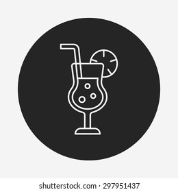 ice-drink line icon