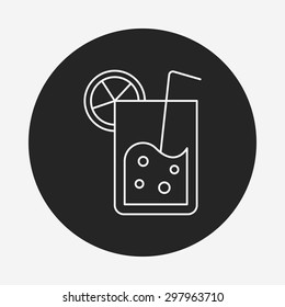 ice-drink line icon