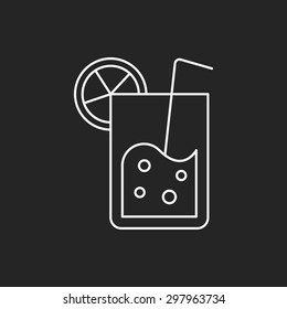 ice-drink line icon